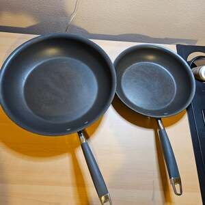 Anolon Advanced Frying Pan Set 10 Inch & 12 Inch Hard-Anodized Nonstick Skillets
